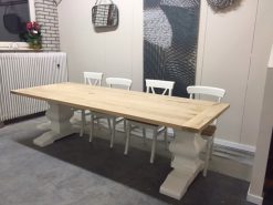 Dubbel massief grenen kloostertafel kasteeltafel onderstel 700x290mm 