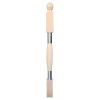Luxe RVS en beuken hoofdbaluster eindbaluster 1135x80mm