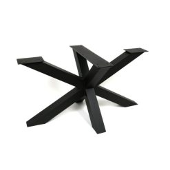 Premium model stalen Matrix poot 10x10cm koker - Zwart
