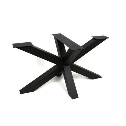 Premium model stalen Matrix poot 10x10cm koker - Zwart