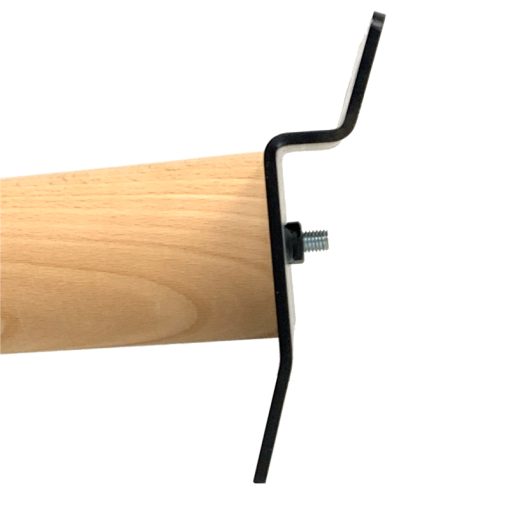 Zwarte schuine bevestigingsplaat 15x15cm met M8 schroefdraad - Afbeelding 4