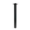 Rechte stalen tafelpoot bureaupoot 50x50mm mat zwart