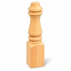 Landelijke houten koloniale salontafelpoot 430x90mm - Afbeelding 2